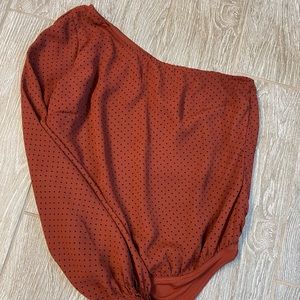 One shoulder Abercrombie bodysuit